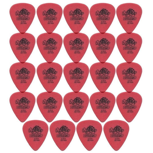 24 x Jim Dunlop Tortex Standard 0.50mm Red Guitar Picks Bulk Bag