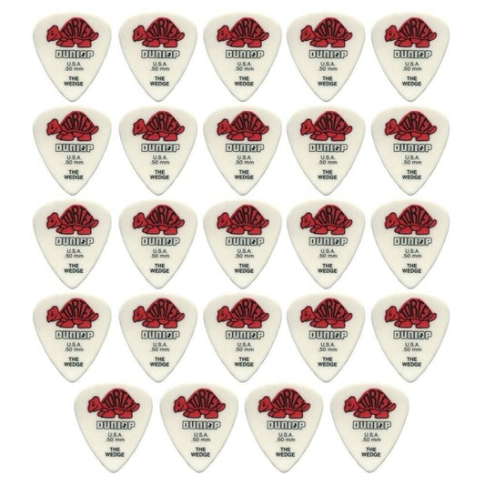 24 x Jim Dunlop Tortex Wedge 0.50mm Guitar Picks 424R USA Bulk Pack