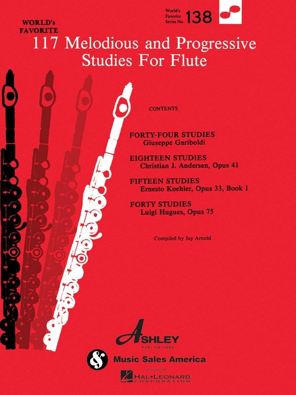 117 Melodious & Progressive Studies for Flute (Ashley Publications Inc.)