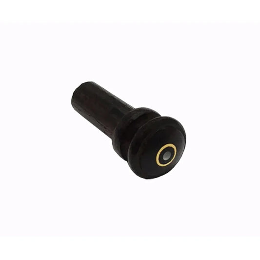 Ebony Violin Endpin with Brass Eye - 4/4-3/4 Medium Shaft A-Quality