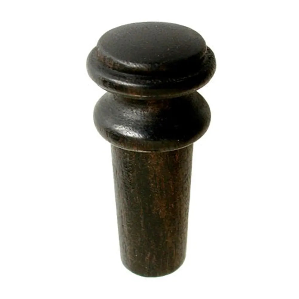 Fluted Ebony Violin Endpin - Medium Shaft, A-Quality