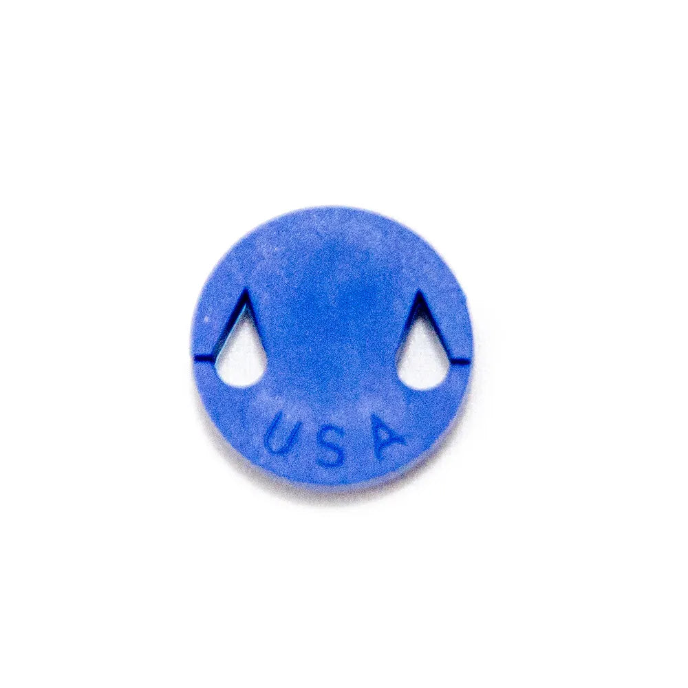 Round Rubber Violin Mute - Single - Made in USA - Blue