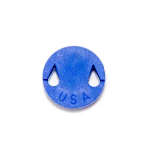 Round Rubber Violin Mute - Single - Made in USA - Blue