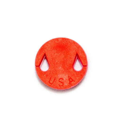 Round Violin Mute - Single - Red - Made in USA - Rubber