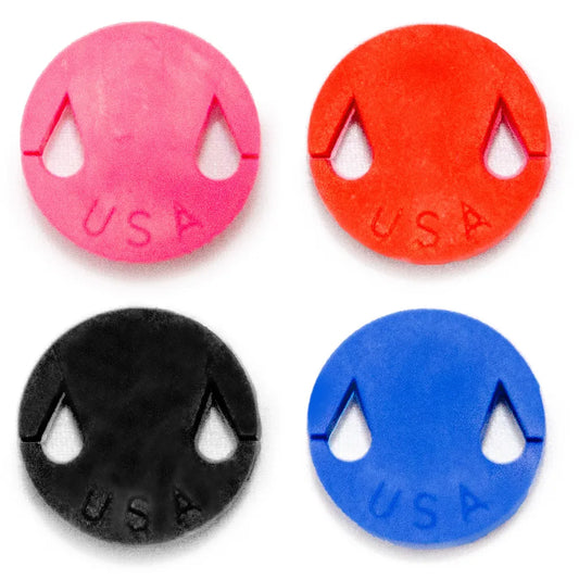 Violin Mute Set - Round USA - Black, Pink, Red & Blue - Economical Rubber Mutes