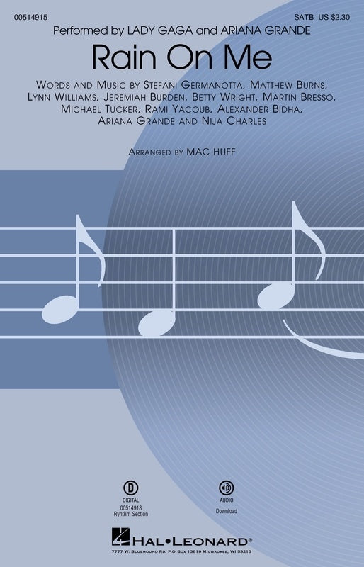 Rain On Me Satb Octavo