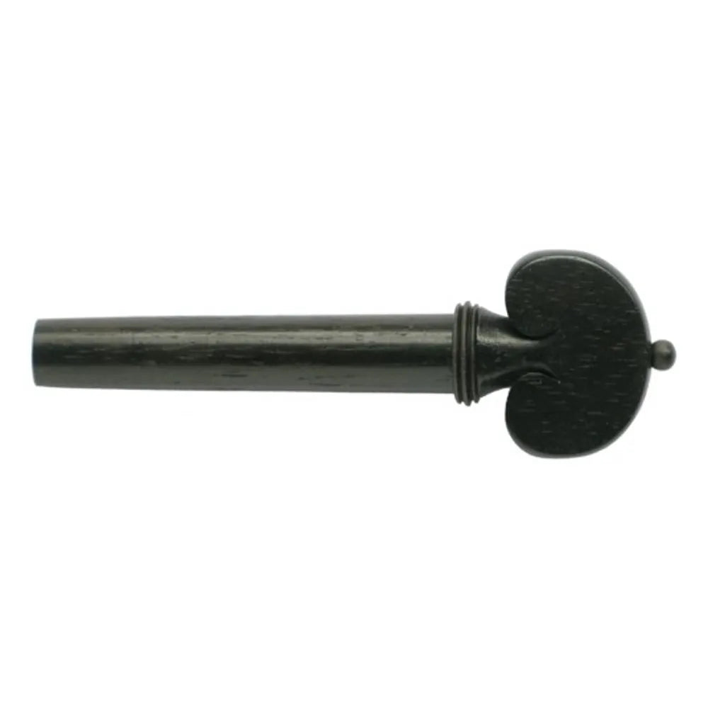 Ebony Heart Shape Violin Peg - Black Ball ('B'-quality)