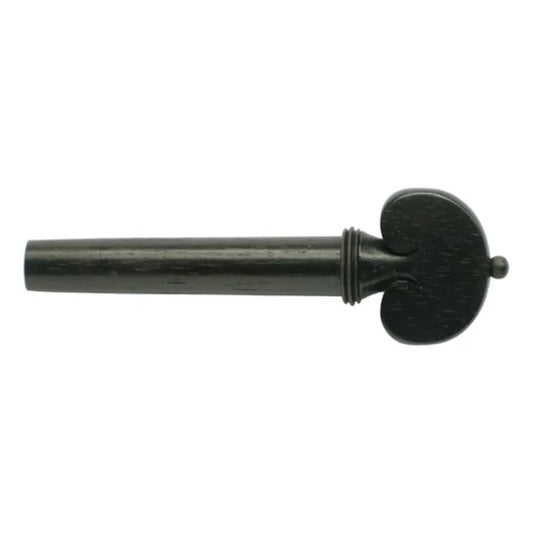 Ebony Heart Shape Violin Peg - Black Ball ('B'-quality)