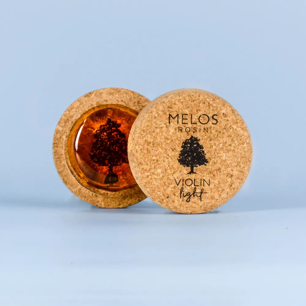 Melos Rosin Light Mini for Violin - Handmade, Soft Grip, High Temp Resistant, Silky Sound Quality