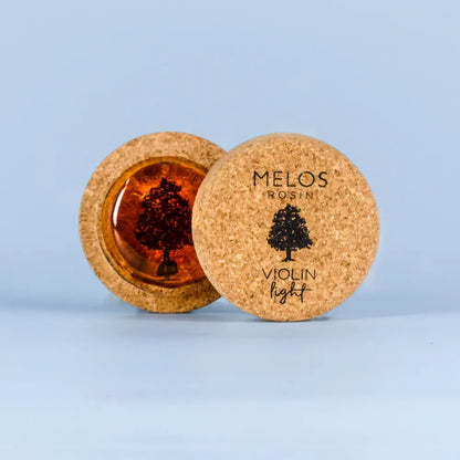 Melos Rosin Light Mini for Violin - Handmade, Soft Grip, High Temp Resistant, Silky Sound Quality