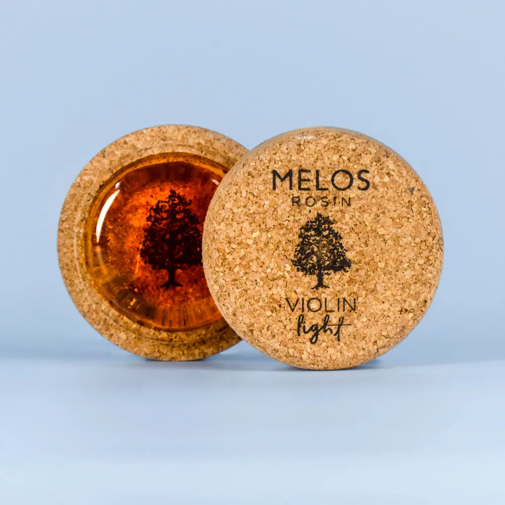 Melos Light Rosin for Violin - Handmade, Soft Grip, Warm Sound Quality, High Temp Endurance