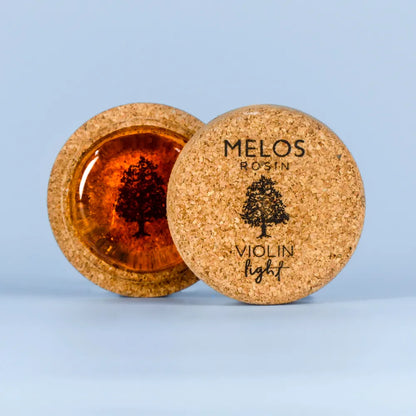 Melos Light Rosin for Violin - Handmade, Soft Grip, Warm Sound Quality, High Temp Endurance
