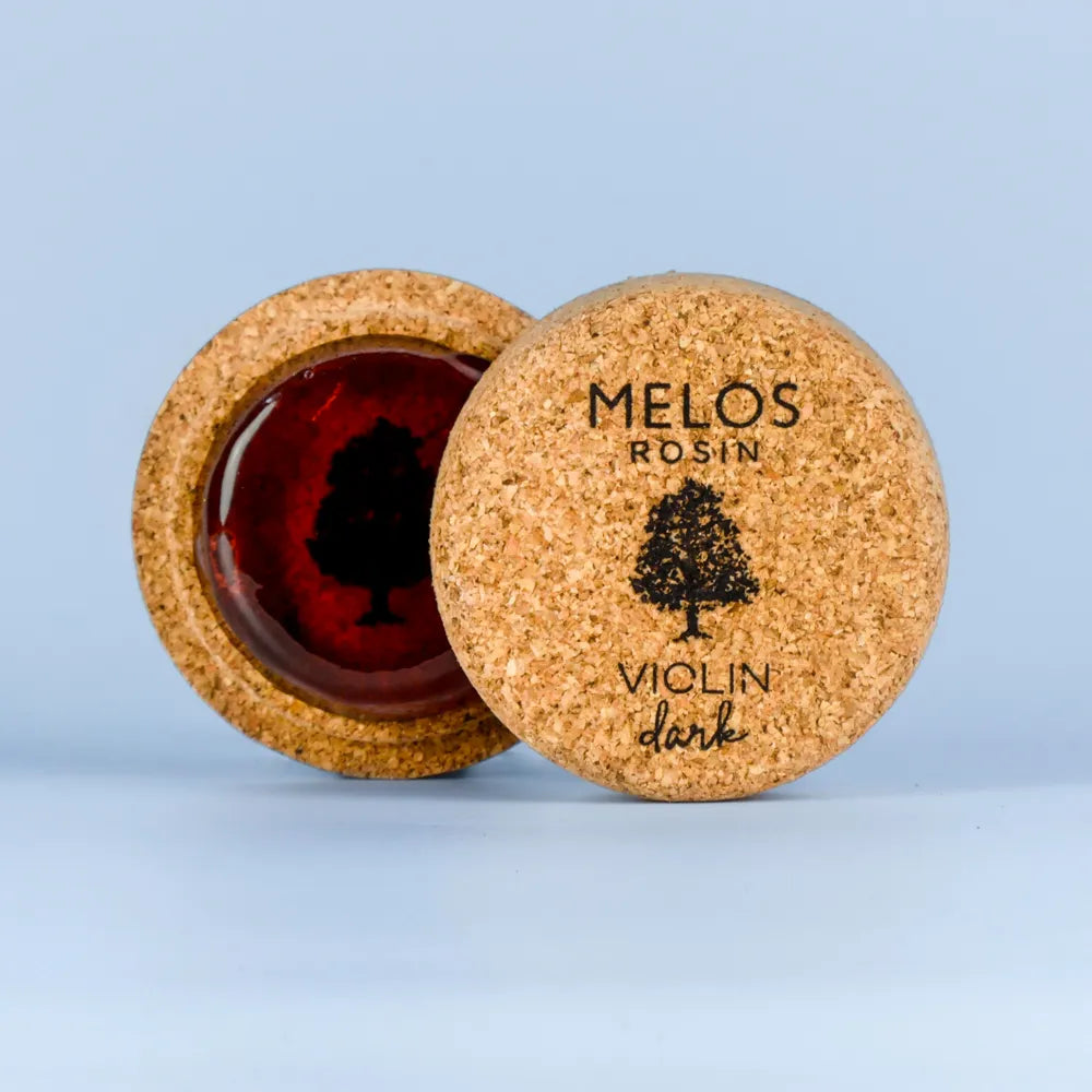 Melos Dark Rosin for Violin - Strong Grip, Full Tone, Handmade, Low Temperature Endurance