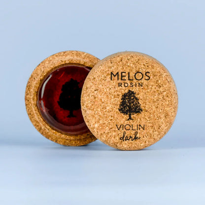 Melos Dark Rosin for Violin - Strong Grip, Full Tone, Handmade, Low Temperature Endurance