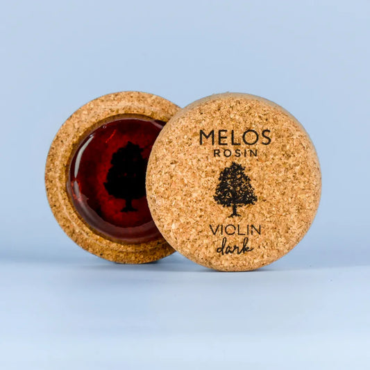 Melos Dark Rosin for Violin - Strong Grip, Full Tone, Handmade, Low Temperature Endurance
