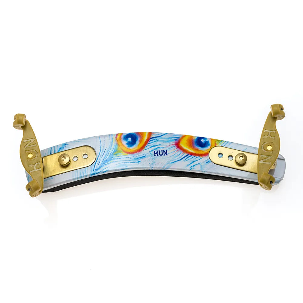 Kun Style Icon Peacock Feather Shoulder Rest for Full-Size Violin