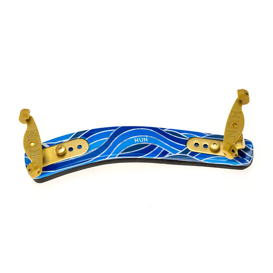 Kun Style Icon Shoulder Rest - Sculptured Waves, Limited Edition, Ergonomic Design, Premium Hardwood, Brass Components, Made in Italy