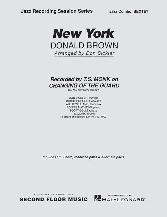 New York Jazz Combo — Score & Parts (Second Floor Music)