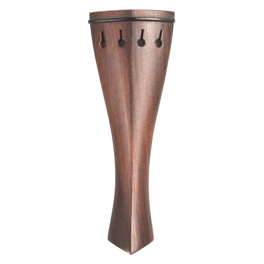 Rosewood Violin Tailpiece with Black Fret 1/4 - Tulip Shape, B-Quality