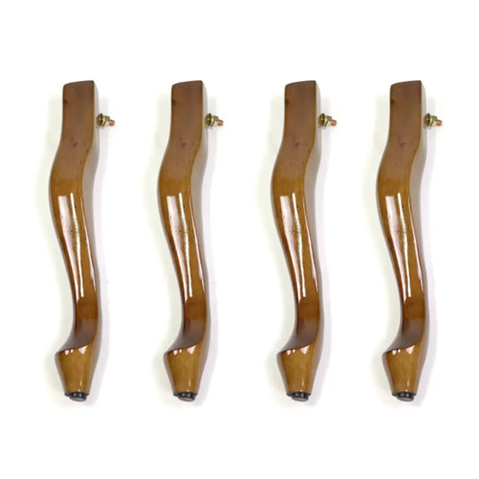 Spare Cabriolet Leg Set of 4 Walnut Adjustable