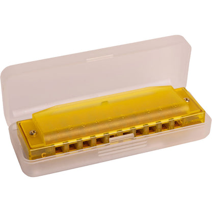 Hohner Kids Clearly Colourful Translucent Yellow Diatonic Harmonica — view 2