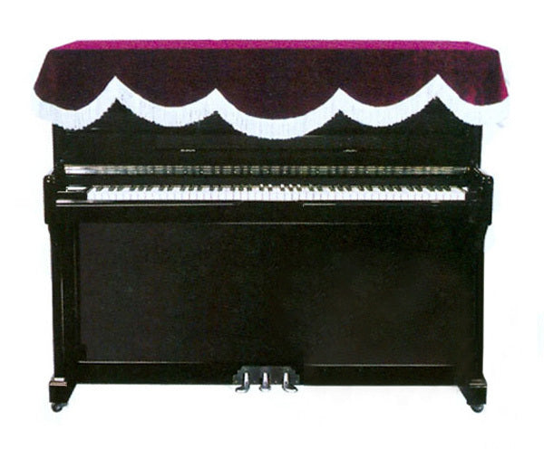 Top Cover for Upright Piano - Burgundy