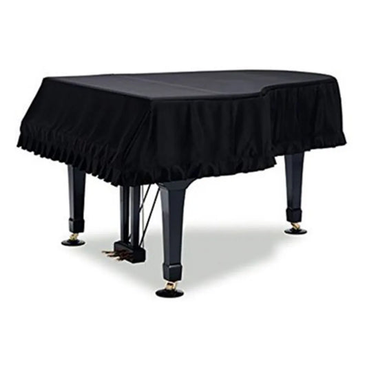 Fitted Black Cover for Baby Grand Piano GP161 - 146cm Width, 161cm Depth, 34cm Height, 28cm Top to Keys