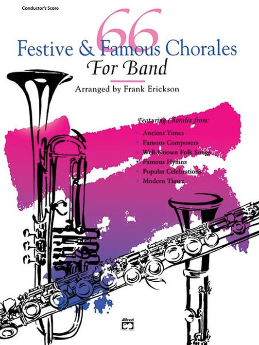 66 Festive and Famous Chorales for Concert Band Sheet Music