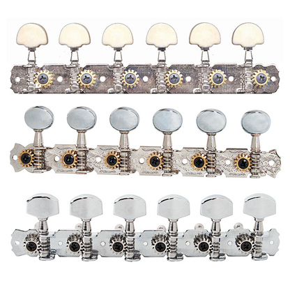 Custom Eagle 6-In-Line Machine Heads 12 String Nickel with Engraved Plates