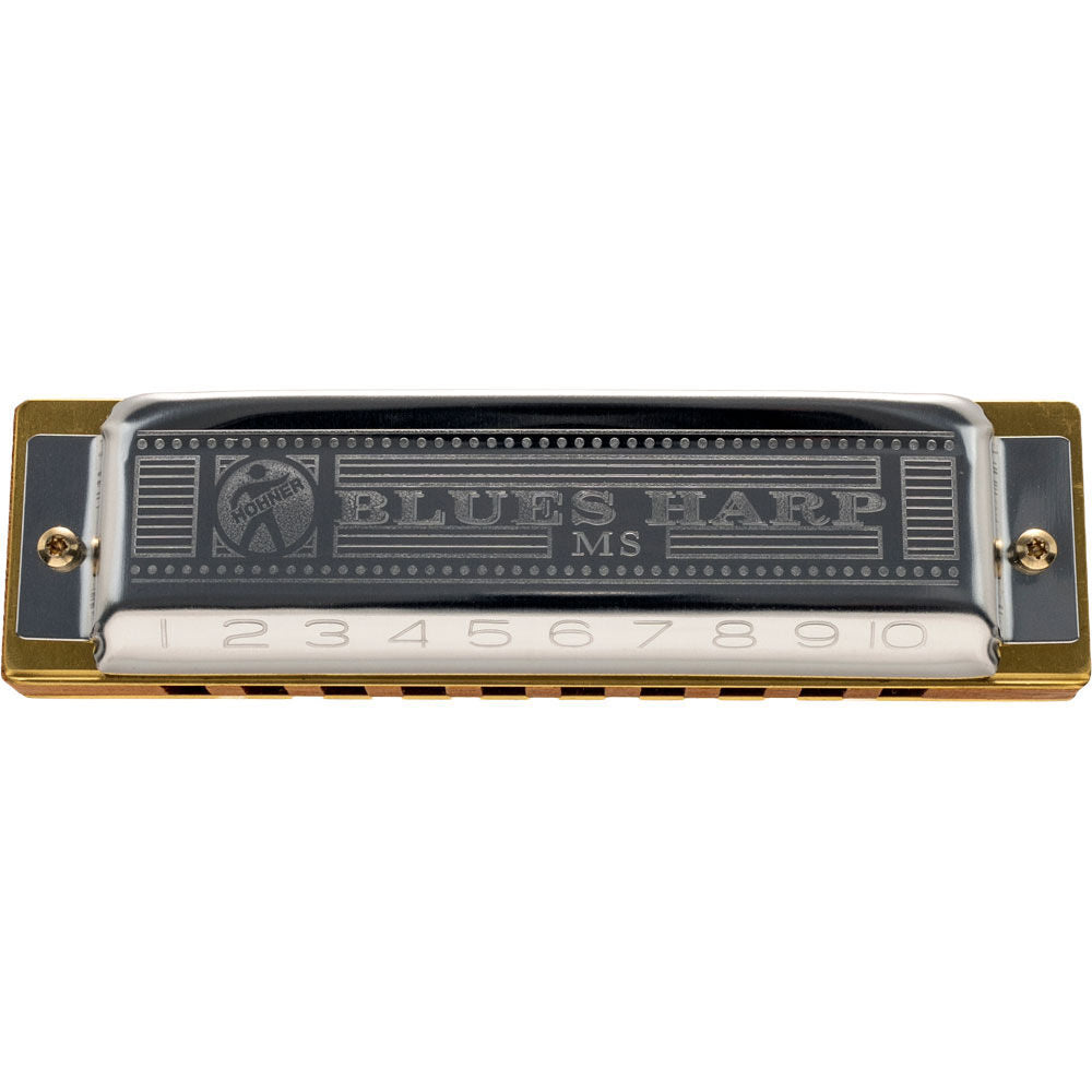 Hohner MS Series Blues Harp Harmonica Key E with Wooden Comb and Stainless Steel Covers — view 5
