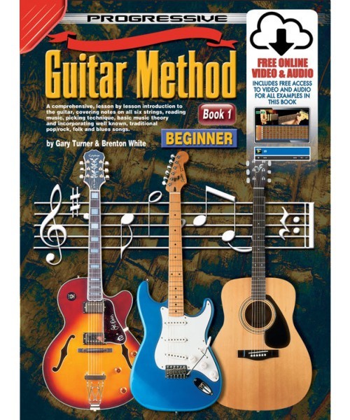 Progressive Guitar Method for Beginners Book 1 with Online Media