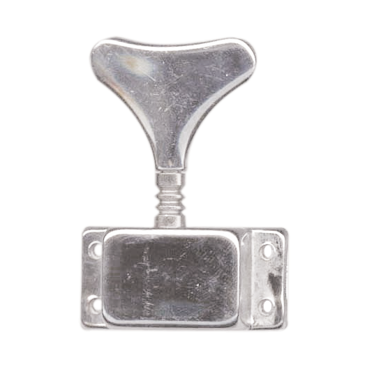 Eagle Chrome Plated Bass Machine Heads 2-A-Side with Covered Gear and Press-Fit Bushings