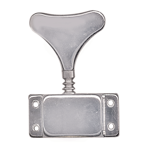 Eagle Chrome Plated Bass Machine Heads 2-A-Side with Covered Gear and Press-Fit Bushings — view 2
