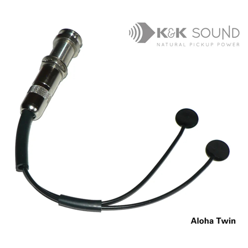 K&K Aloha Twin Ukulele Pickup - Internal Double-Sensor System for Strong Output Signal