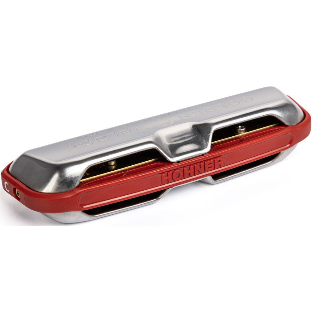 Hohner Golden Melody Progressive Harmonica - Key of G, Diatonic, 10 Holes, Stainless Steel Covers, Equal Temperament, Made in Germany — view 3