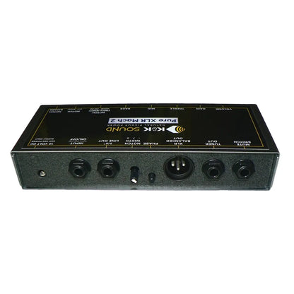 K&K Pure XLR Mach 2 Preamp with Balanced XLR and Parametric EQ, 18V System — view 2