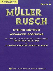 Muller-Rusch String Method Book 4 - Score/Piano Accompaniment 96 Pages