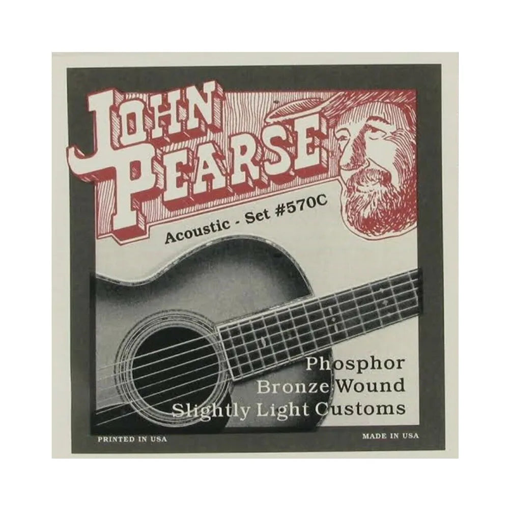 John Pearse 570C Phosphor Bronze Acoustic Guitar Strings 11-52