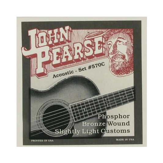 John Pearse 570C Phosphor Bronze Acoustic Guitar Strings 11-52