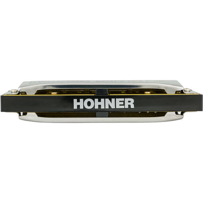 Hohner Enthusiast Series Blues Band Harmonica Key of G, Diatonic, 10 Holes, 20 Brass Reeds, ABS Comb, Stainless Steel Cover Plates — view 3