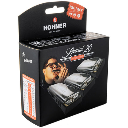 Hohner Special 20 Harmonica Pro Pack - 3 Keys (C, G, A) - Boxed Set
