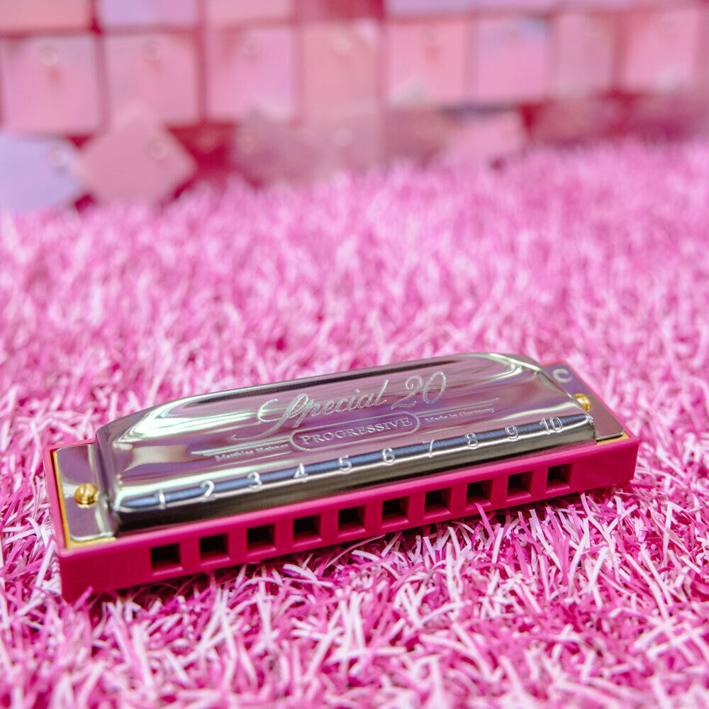 Hohner Progressive Series Limited Edition Special 20 Pink Harmonica Key of C — view 2