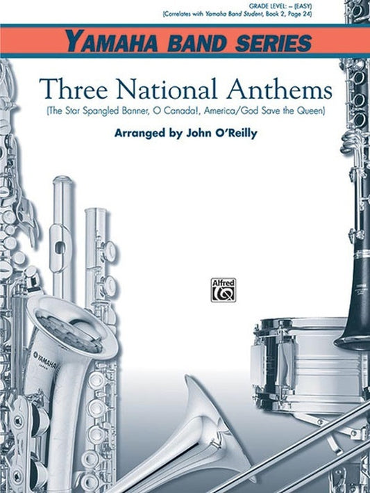 Three National Anthems Concert Band Sheet Music Grade 1