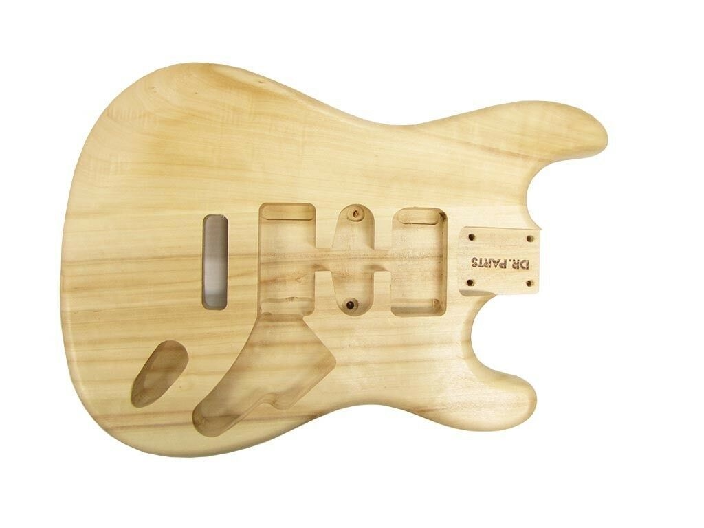 Dr. Parts Guitar Body Traditional Sc Shape Made Of Basswood Sanded