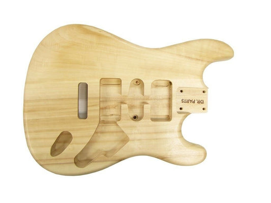 Dr. Parts Guitar Body Traditional Sc Shape Made Of Basswood Sanded