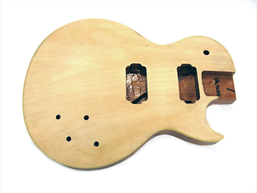 Guitar Body Arched Maple Veneer Top Sanded & Sealed