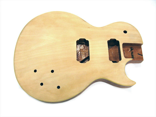 Guitar Body Arched Maple Veneer Top Sanded & Sealed