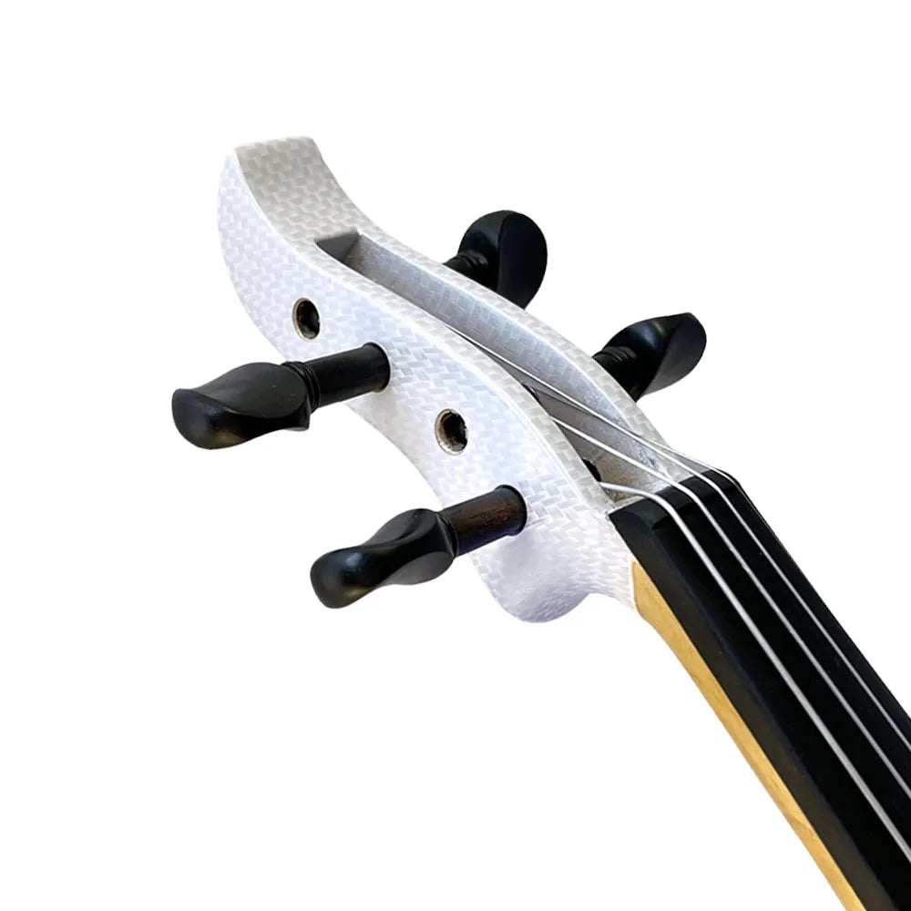 Phos Electric Violin with Case - Shadow Preamp - Black Carbon Pattern — view 4