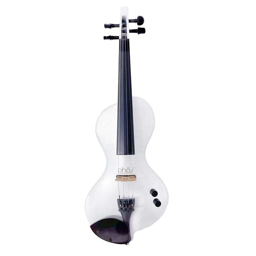 Phos Electric Violin with Case - Shadow Preamp - Black Carbon Pattern