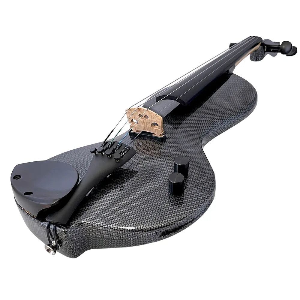 Phos Electric Violin with Shadow Preamp in Black Case — view 2